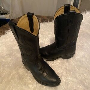 Youths Smokey Mountain LEATHER Cowboy Boots